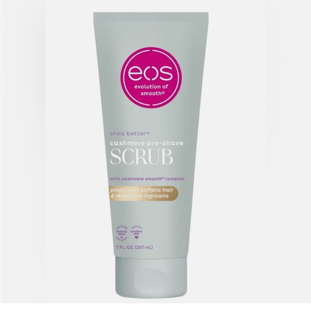 EOS Cashmere Shea Butter Pre Shave Scrub NEW 7.5 oz